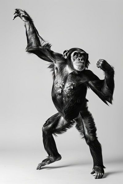 Ballerina monkey by Poster Art Shop