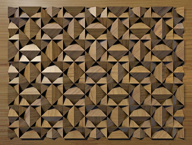 Relief B2 Holz von Frans Blok