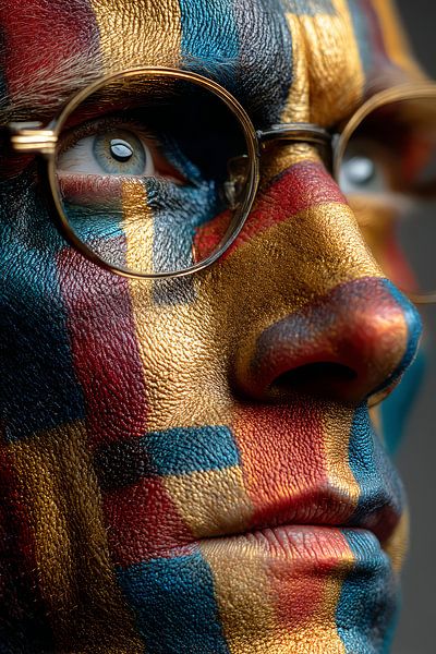 Kunst mit Farbporträt von Egon Zitter