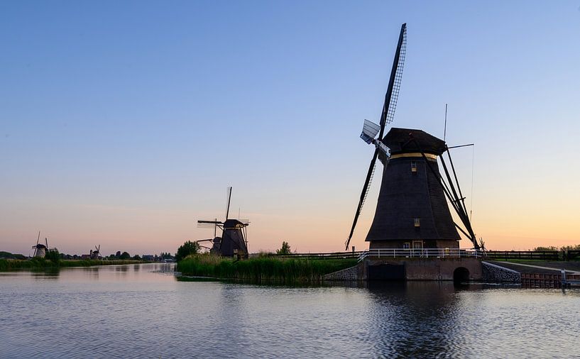 Die Windmühlen von Kinderdijk von Michel Knikker