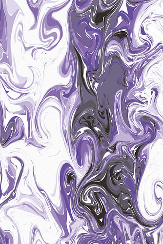 Purple and Black Fluid Marble - Abstract Liquid Texture Print