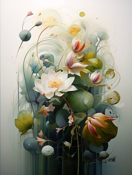 Flowers surrealist by Bert Nijholt