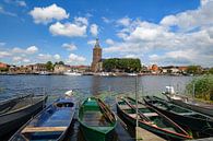 Hasselt waterfront view in Overijssel, Netherlands during a beautiful spring day in the old Hanseati by Sjoerd van der Wal Photography thumbnail