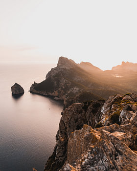 Sonnenaufgang auf der spanischen Insel Mallorca