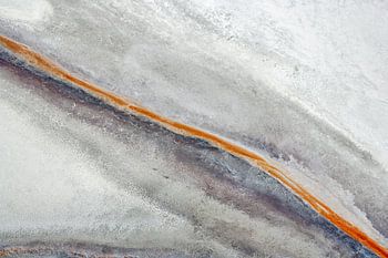 Farben des Wassers, Owens Dry Lake, Kalifornien, USA