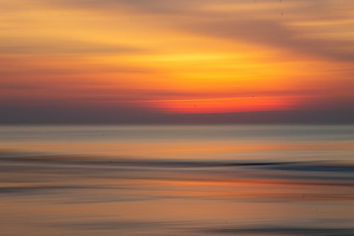Stiller Sonnenuntergang