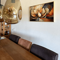 Klantfoto: Lotus Abstract van Jacky, op canvas