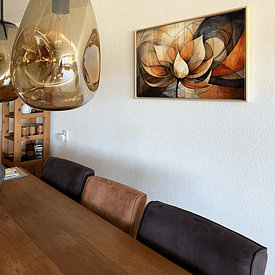 Kundenfoto: Lotus Abstrakt von Jacky, auf Leinwand