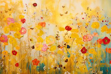 Still life with flowers by Caroline Guerain