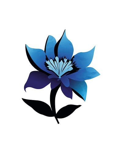 Abstract gentian