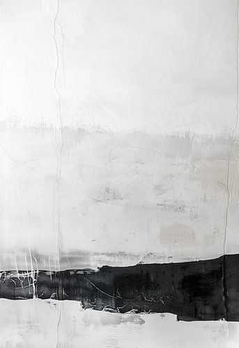 Contraste minimaliste entre le noir et le blanc avec des nuances douces de gris