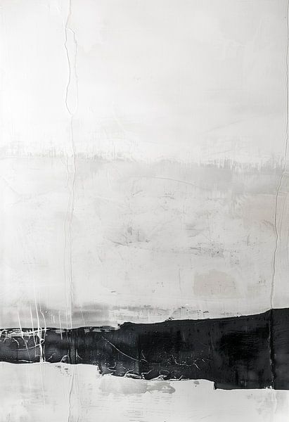 Minimalist contrast between black and white with soft shades of grey by Color Square