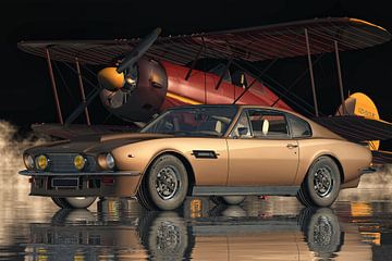 Aston Martin V8 Vantage a sports car from the seventies by Jan Keteleer