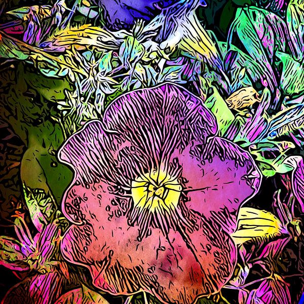 Bloemenmagie, motief 1 van zam art