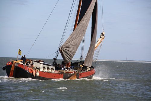 De Boreas op de Waddenzee