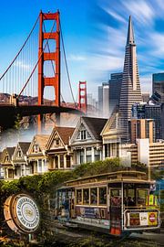 Collage San Francisco von Dieter Walther