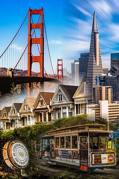 Collage San Francisco van Dieter Walther