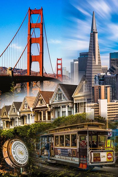 Collage San Francisco par Dieter Walther