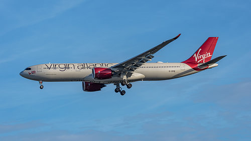 Virgin Atlantic Airbus A330-900neo passenger aircraft.