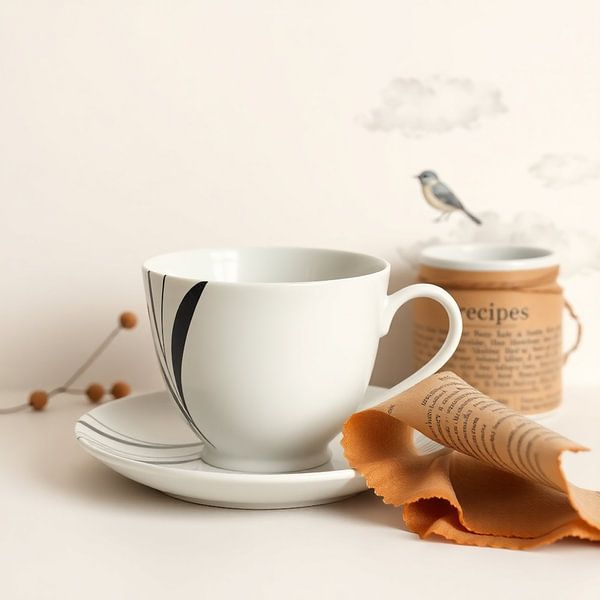 Soft Morning - Minimalistische Kaffeemomente in warmem Licht von Kleurenrijk