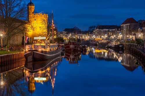 Thorbeckegracht met Pelsertoren Zwolle