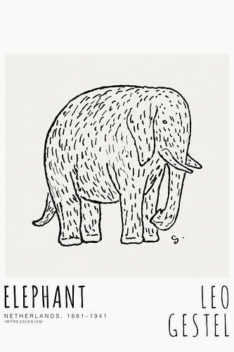 Leo Gestel - Elephant by Old Masters