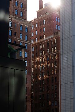 New Yorker Architektur mit Sonne und Reflexion von Shaquille Maarschalkerweerd