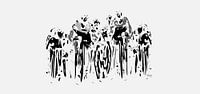 Peloton wielrenners