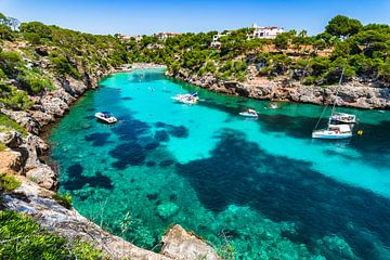 Cala Pi strand Mallorca eiland, Spanje Middellandse Zee van Alex Winter