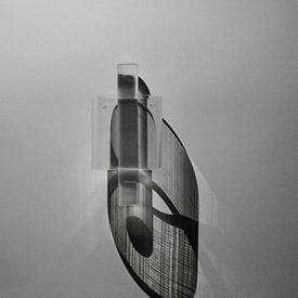 abstract black/white projection von Anneloes van Dijk