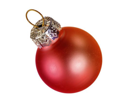 Boule de Noël rouge