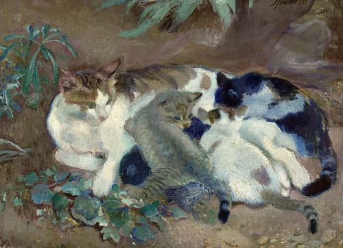 Armando Spadini,Cats