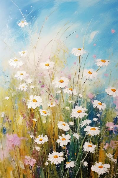 Blumen 1429 | Blumenmalerei von Wunderbare Kunst
