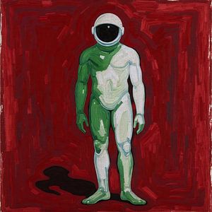 Die Reflexion des Astronauten