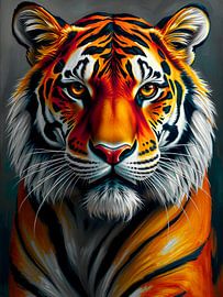 Tigre majestueux - chef-d'œuvre du portrait animalier sur The Art of Mark Fischer