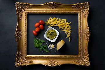 FOOD ART PASTA PESTO van Angelique van den Boer