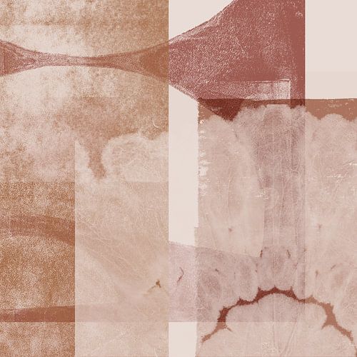 Raw Romance. Moderne abstracte kunst in warme kleuren IV