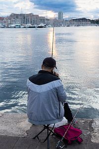 Fischer im Vieux Port, Marseille, Frankreich