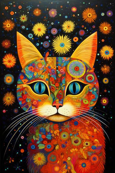 Peinture de chat par Preet Lambon
