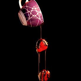 Schokolade mit Erdbeeren von Liane Boddaert