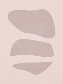 Abstract organic geometric modern art in earth tones by Online Arts