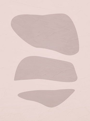 Abstract organic geometric modern art in earth tones