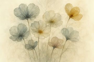 Transparente Blumen in Pastellfarben von Art & Soul Creations