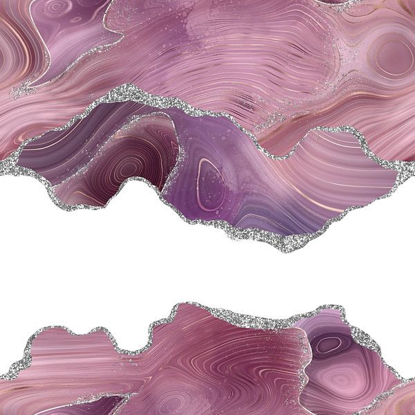 Mauve &amp; Silver Agate Texture 07 by Aloke Design