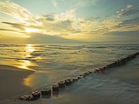 Zonsondergang aan de Oostzeekust