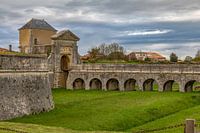 Porte des Campani with bridge in Saint Martin de Ré, France