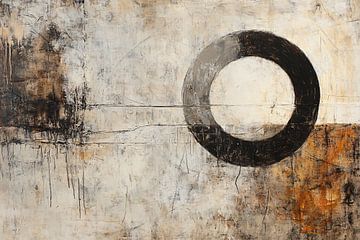 Abstract kunstwerk met cirkelvorm