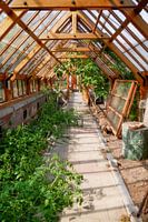 Utrecht - Blick durch die Tür Alter Hortus Botanicus
