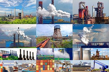 Industrieel leven Collage 2023-02 van Franz Walter