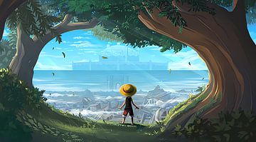 litle luffy and goa kingdom by jauhari picture graphic
